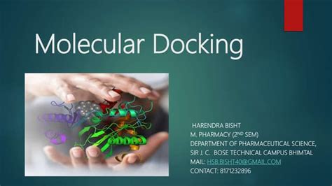 molecular docking slideshare